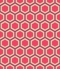 A Seamless Hexagonal Vector Background