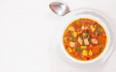 Fish soup with vegetables