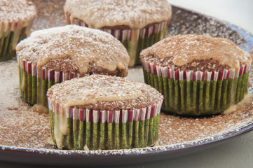 Muffin cakes with chocolate