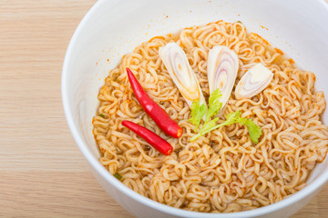 Hot and spicy instant noodle