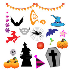 Halloween vector design elements