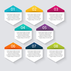 Vector colorful info graphics for your business presentations.