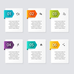 Vector colorful info graphics for your business presentations.