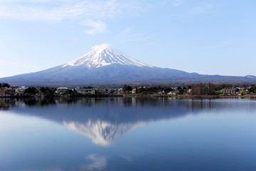 Fototapeta premium Mount Fuji in kawaguchiko lake side.