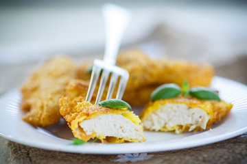 chicken fried in batter