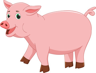 cute pig cartoon