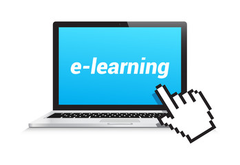 E-Learning Laptop Hand Pointer