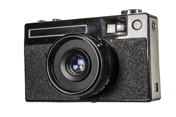 Old camera, isolated on white background,with clipping path