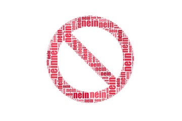 Nein - Verkehrsschild