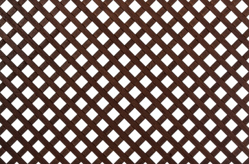 Wooden lattice, isolated on white background