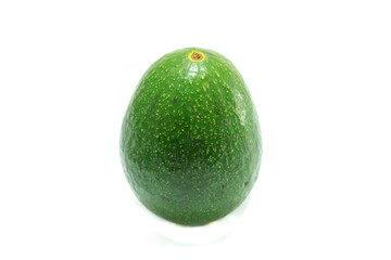 Avocado on a white background.