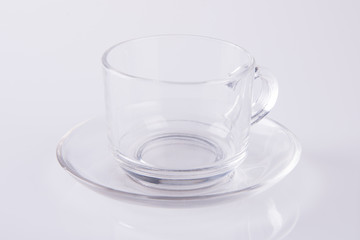 Glass or tea glass cup on a background.