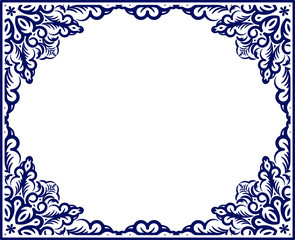 Retro-styled frame. Vector