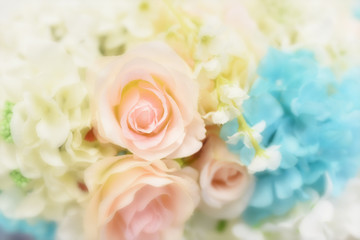 Obraz na płótnie Canvas Blurry Flower Wedding for Background