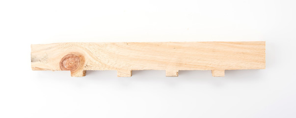 light brown wood on white background
