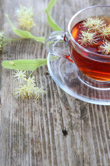 Herbal tea with linden