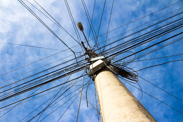 Fototapeta premium Electrical lines