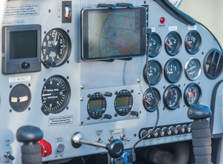 Cockpit Ultraleichtflugzeug