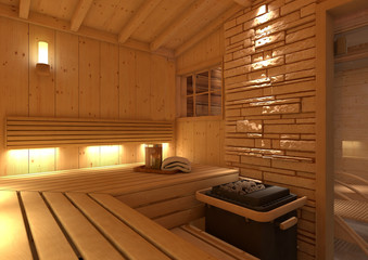 Obraz na płótnie Canvas Sauna rustikal