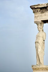 Deurstickers Caryatid at Acropolis of Athens © SuperCoolPhotography