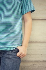 Woman waist with jeans