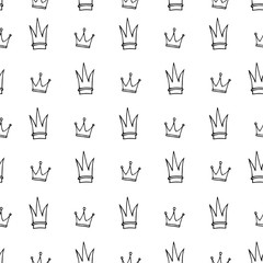 Crown seamless pattern