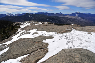 Snow capped peaks in the Adirondack Mountains, New York State