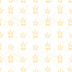 Crown seamless pattern