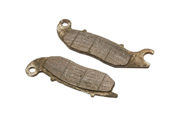 Old Front Disc Brake Pads of Sport bike