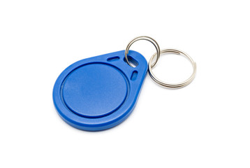 Blue RFID Keychain Tag