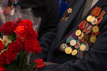Медали и ордена, заслуженные ветераном Великой отечественной войны 1941-1945 года в День Победы 9-го мая