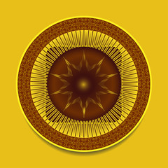 Round ornament pattern 