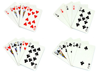 układy pokerowe w kartach