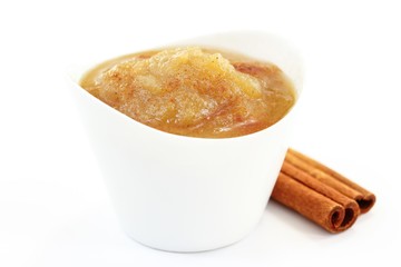 Applesauce isolated on white © vm2002