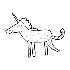 cartoon unicorn