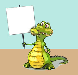 Fototapeta premium Fun crocodile