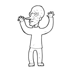 cartoon mean man