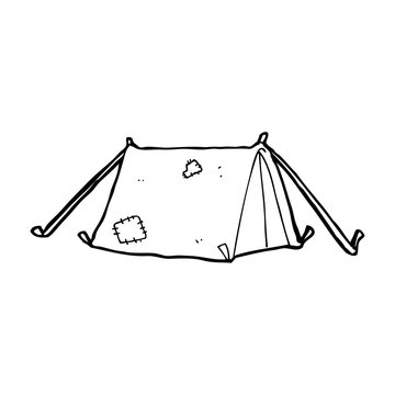 cartoon traditional tent