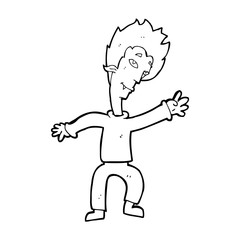 cartoon halloween vampire
