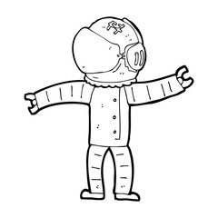 cartoon astronaut