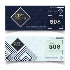Gift Voucher template with premium pattern.