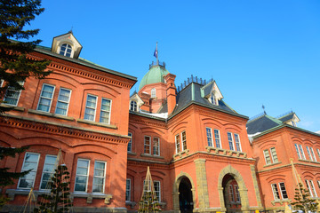Fototapeta na wymiar Former Hokkaido Government Office in Sapporo, Hokkaido, Japan