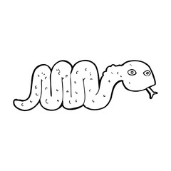 funny cartoon snake