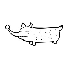 cartoon funny little dog