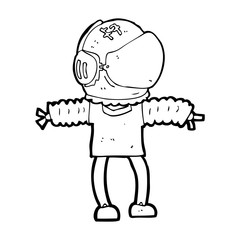 cartoon astronaut