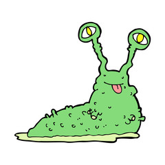 cartoon gross slug