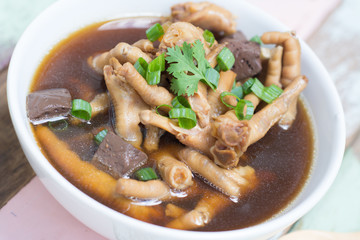 Chicken foot soup