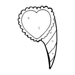 cartoon love heart symbol