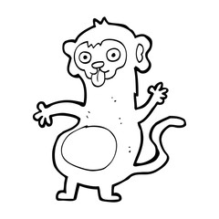 funny cartoon monkey