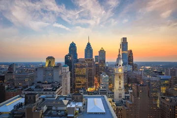 Keuken spatwand met foto Skyline of downtown Philadelphia © f11photo